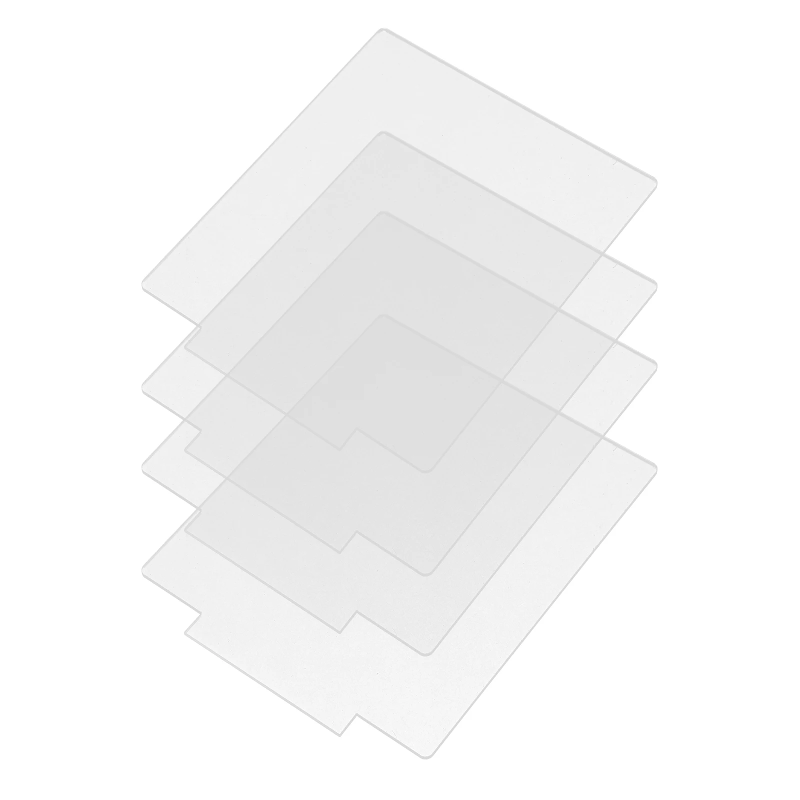 4 قطع من لوحة إضاءة LED من الأكريليك الإبداعي، ورقة مصباح شفافة يمكنك صنعها بنفسك لديكور ضوء الليل، حامل مصباح أكريليك متين وخفيف الوزن #3