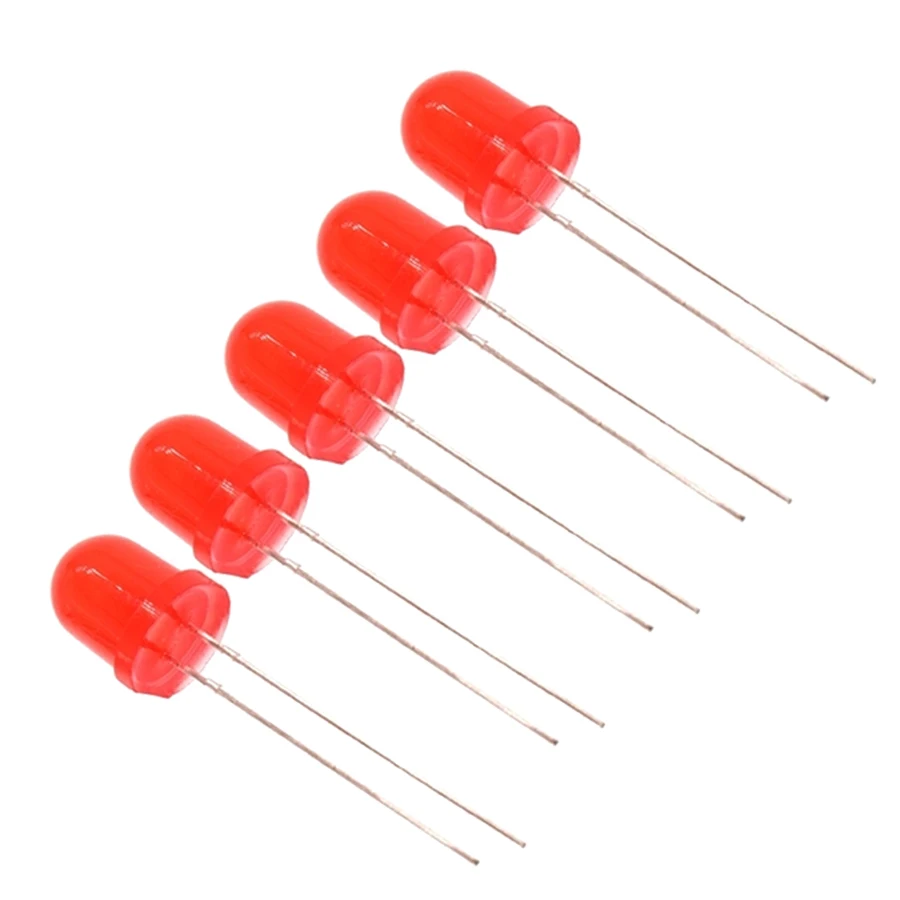 0.5w 8mm 5 color Ultra-Bright LED 3.7V White Yellow Blue Green Red Light Lamp Emitting Diodes High Brightness