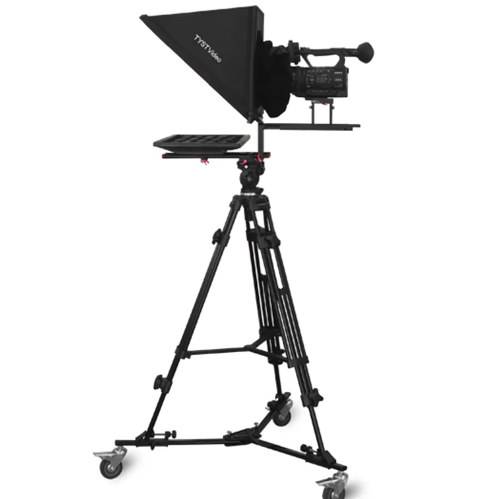 Profissional LCD Speech Broadcasting Live Interview Teleprompter, alto brilho, estúdio News, 22"