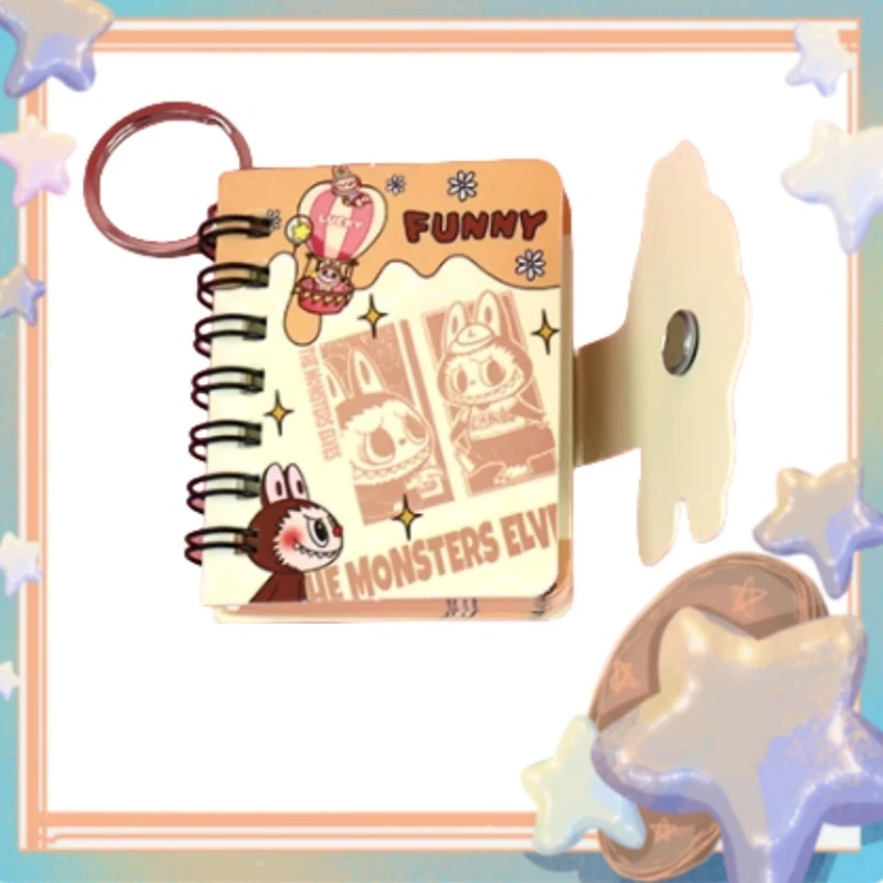 

Kawaii Labubu Notebook Cute Mini Spiral Binding Creative Keychain Backpack Pendant Cute Collection Gifts Student Stationery