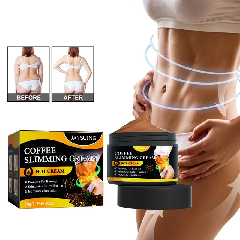 Coffee slimming cream tightens and lifts the skin lifting the buttocks massaging to remove the large belly shape