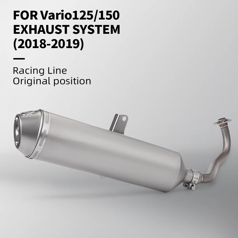 FOR Vario125 Vario150 is compatible with the 2018-2019 model year motorcycle stainless steel full exhaust system complete set