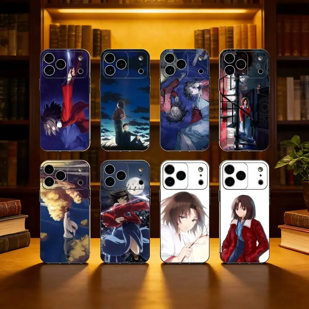 

Anime K-Kara no Kyoukai Phone Case For iPhone 17,16,15,14,13,12,11 Plus,Pro Max, Soft Silicone Black Cover