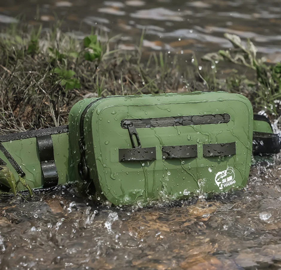 

Fishing Rod Bag Y677 Airtight Fishing Fanny Pack TPU Wear Diagonally Multifunctional Storage Bag Waterproof Bag Large Capacity