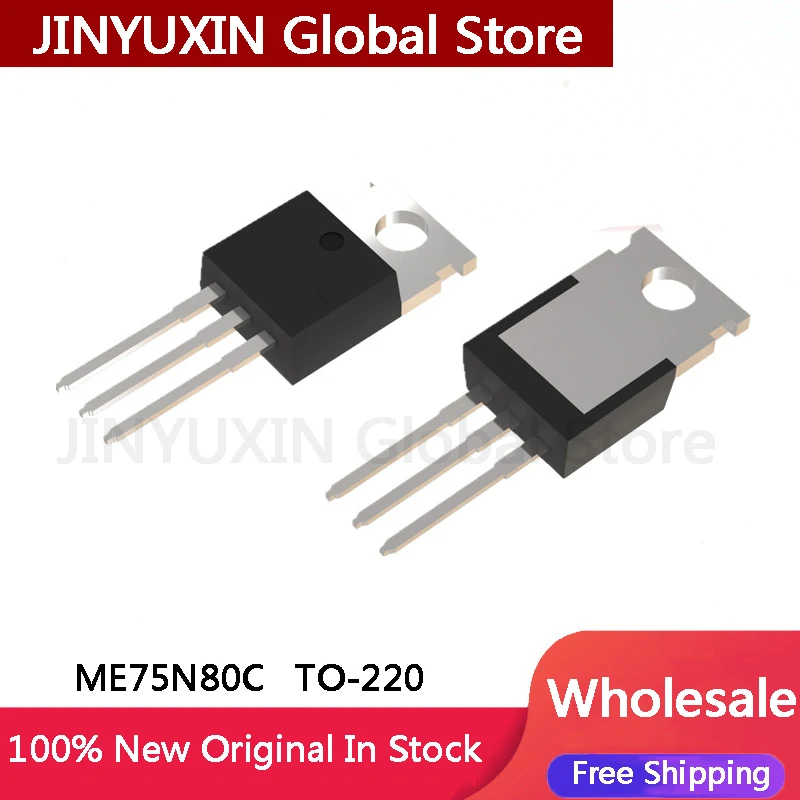 5-100Pcs ME75N80C 75N80C  TO-220 80V 75A IC Chipset In Stock Wholesale