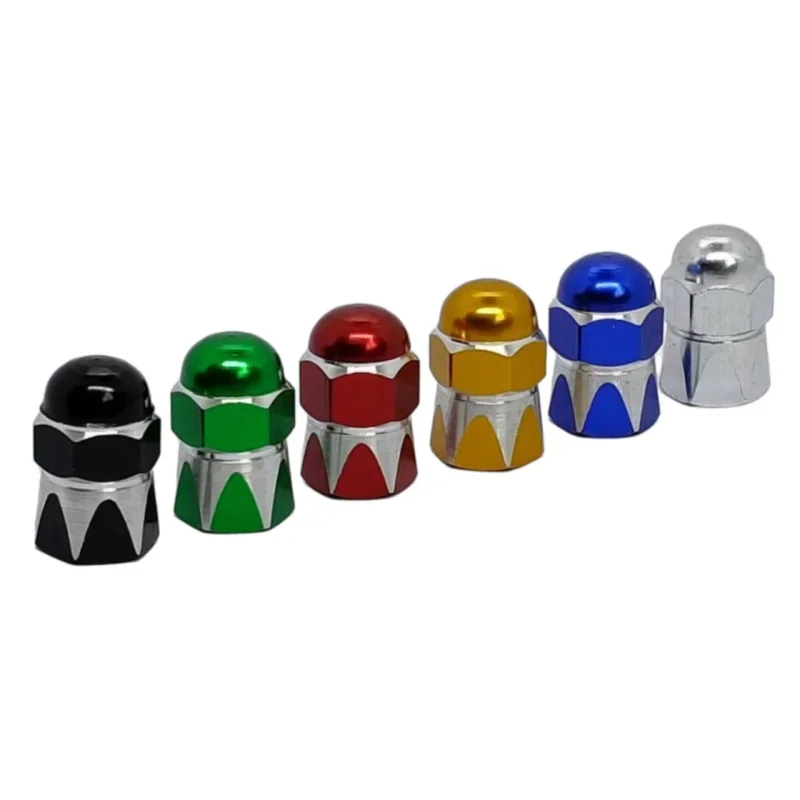 4Pcs Anodized Aluminum Tire Valve Caps Anti Rust Leak Proof Dust Proof Stem Covers for Car SUV Truck Motorcycle Bicycle
