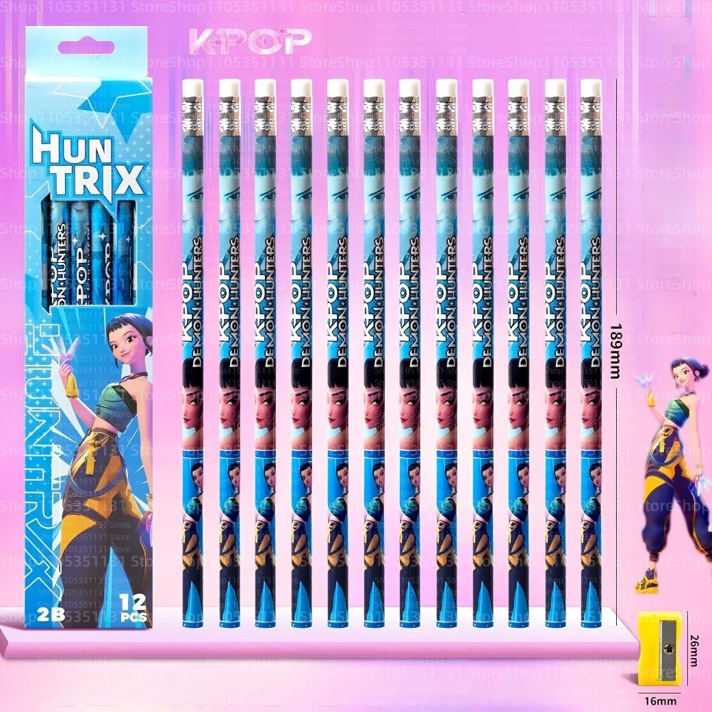 Anime-Mädchen Lumi Mila Zoi Hexenjäger-Bleistifte 2B HB Farbstifte Niedliches Cartoon-Schüler-Schreibwarenset für Tägliches Lernen Geschenke – Detail 15