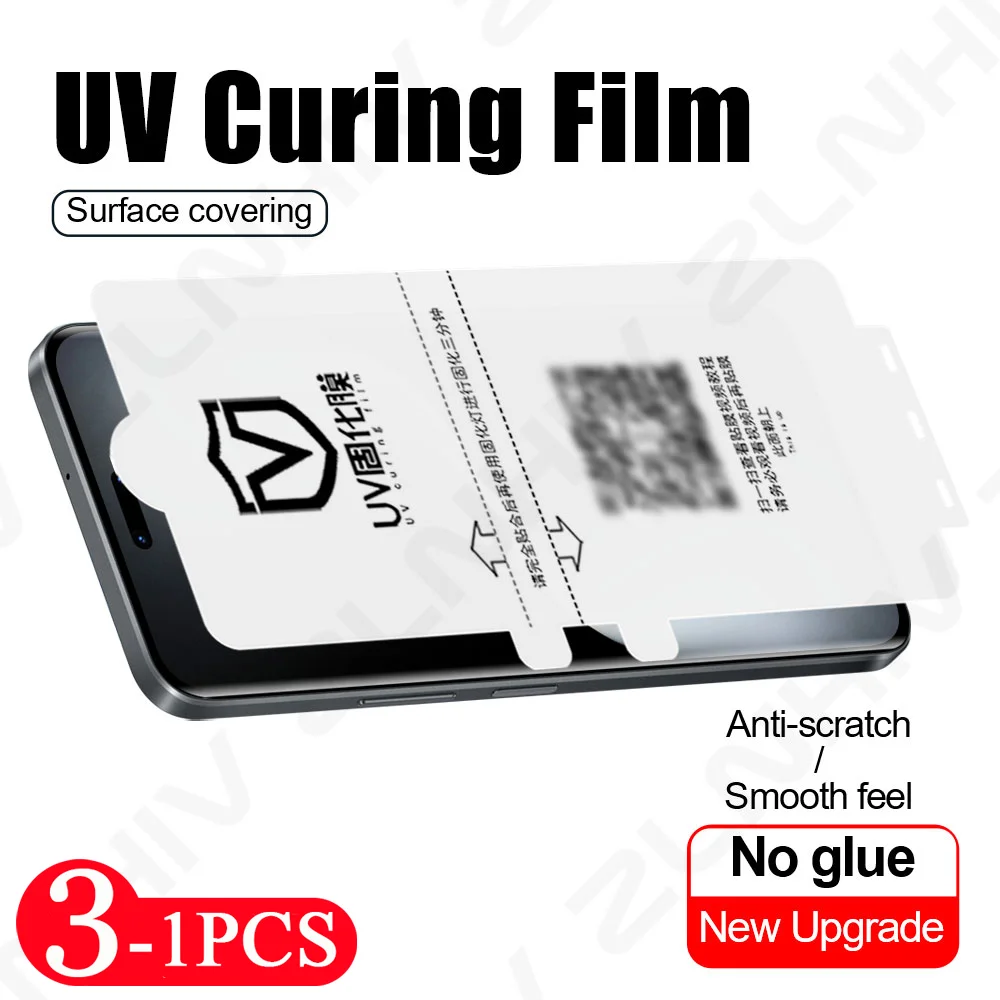 3/2/1Pcs Not Glass screen protector For Honor Magic 7 6 5 4 UV light curing film 3 300 200 protective film 100 90 80 70 60 Pro