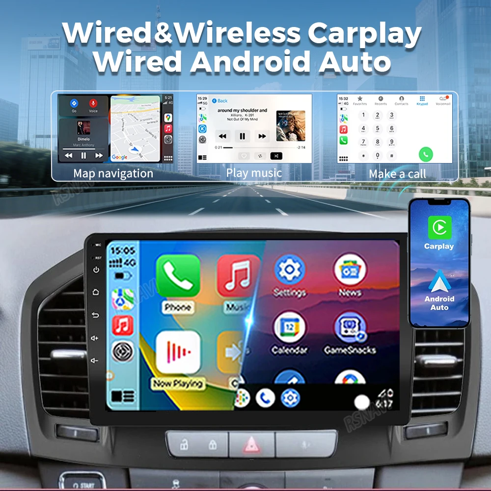 Android 16 Carplay Car Radio Multimedia Player For Buick Regal For Opel Insignia 1 2009 - 2013 Autoradio Stereo 2din Head Unit