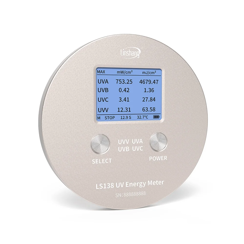 LS138 Four Channel UV Intensity Meter UVA UVB UVC UVV Energy Meter High Precision UV Radiometer