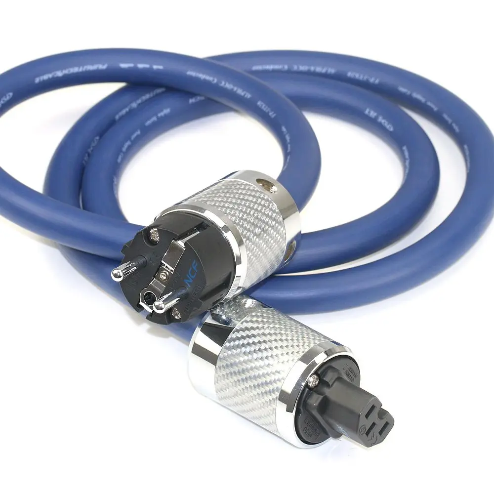 Original Japanese FURUTECH 3TS20 OCC Blue Ribbon HiFi Power Cable, Amplifier Gallbladder, Decoding Power Connection Cable