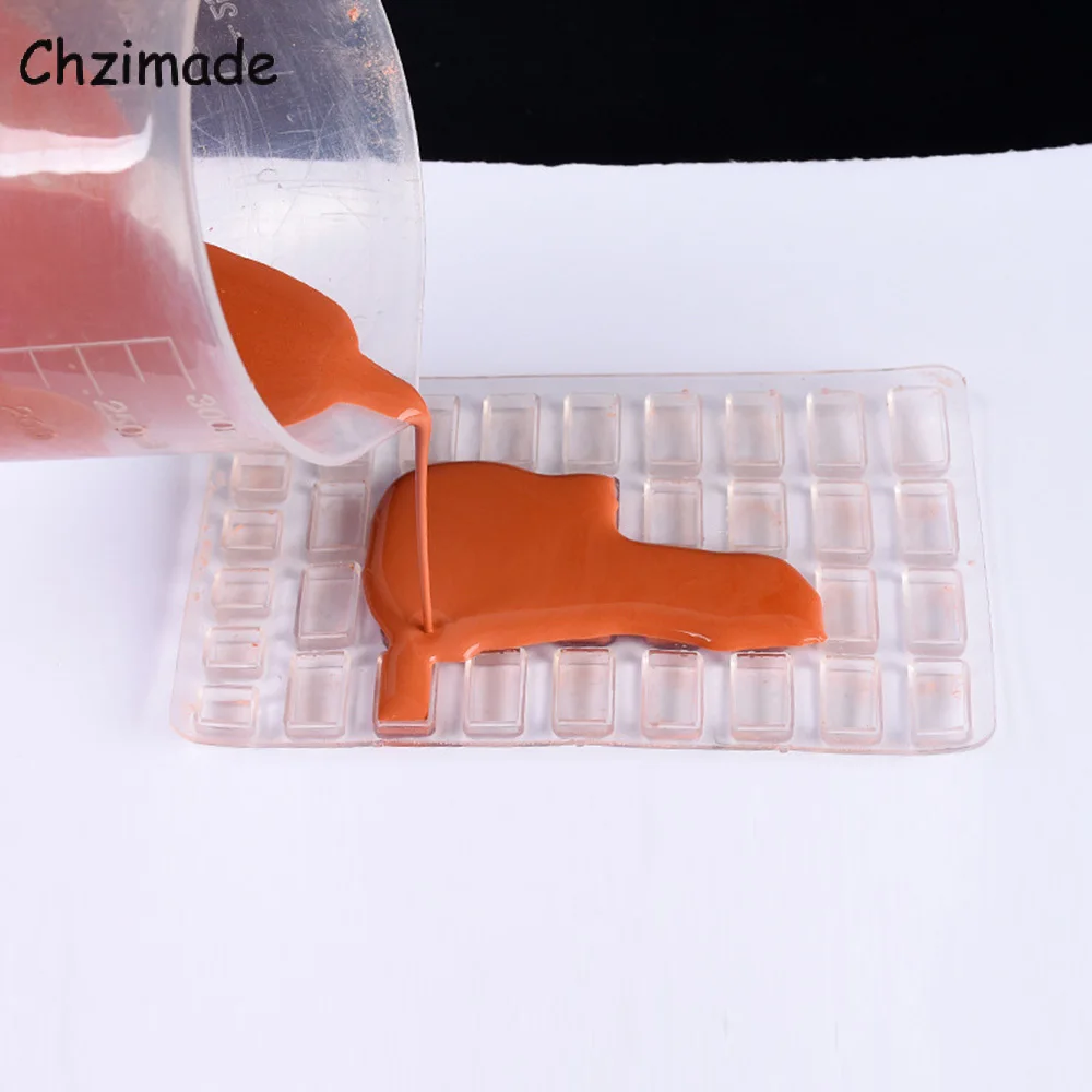 Chzimade Sand Table Building Making Mini Brick Silicone Mold Cement Model Brick Small House Handmade Diy Home Art Decoration