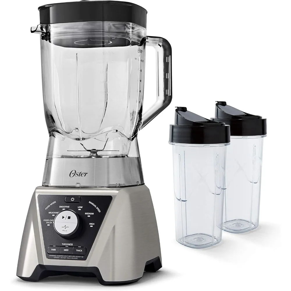 

BLSTTS-CB2-000 Pro Blender with Texture Select Settings, 2 Blend-N-Go Cups and Tritan Jar, 64 Ounces, Brushed Nickel