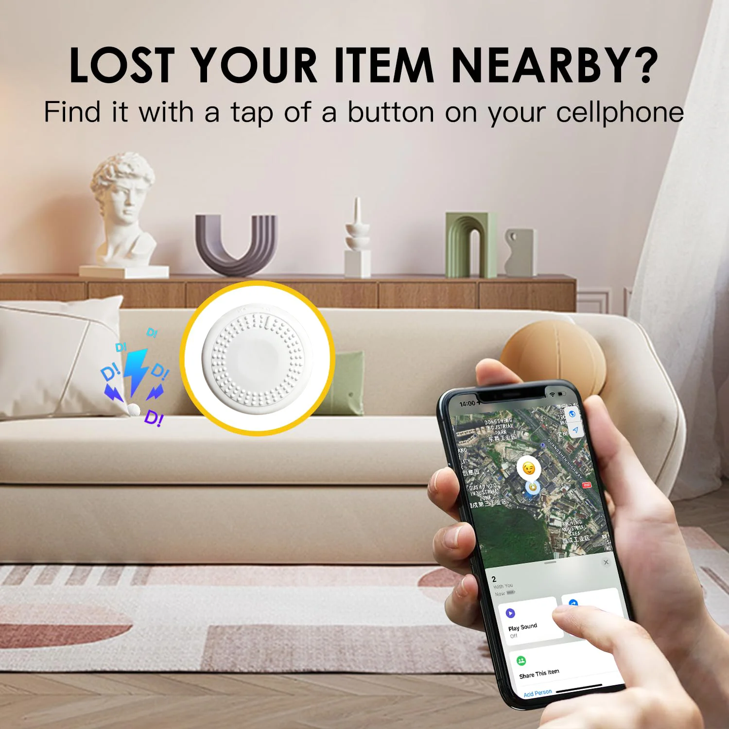 Smart GPS Tracker For Apple Find My Pet Child Real-time Positioning With Alarm Lost Tracker For Airtag Leather Protective Case