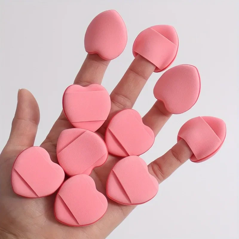 15PCS Mini Fingertip Thumb Puff Makeup Sponge Set Latex-Free Mixed Sponge for Liquid Foundation Concealer for All Skin Types
