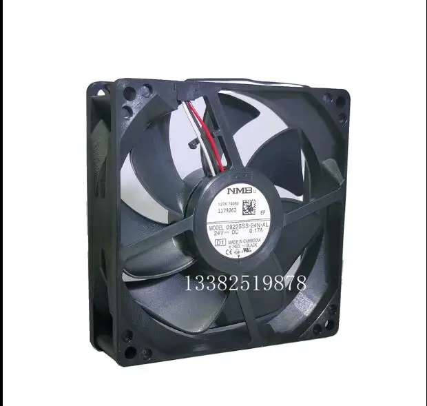 NMB 09225SS-24N-AL DC 24V 0.17A 92x92x25mm 3-Wire Server Cooling Fan