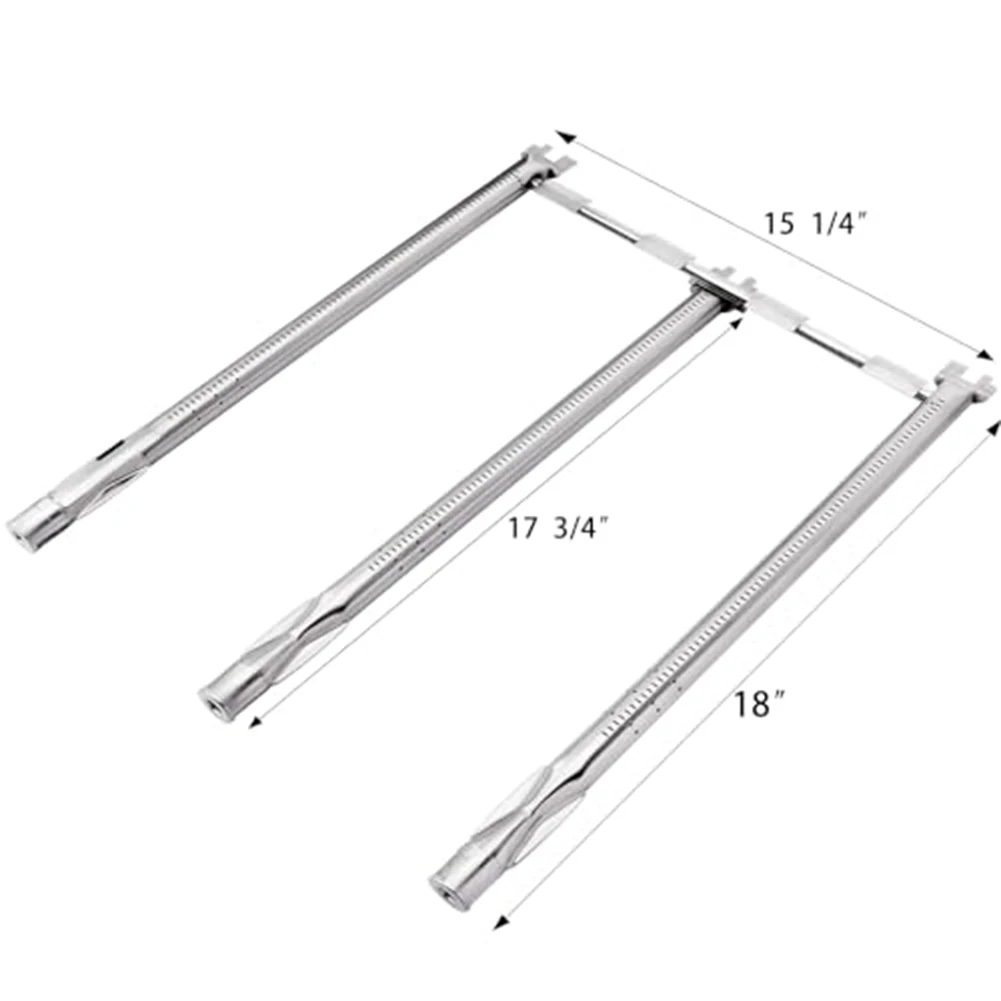 Grill Burners Replacement for Weber For Spirit E310 E320 E330 304 Stainless Steel Fits Models with Front Control - view 3