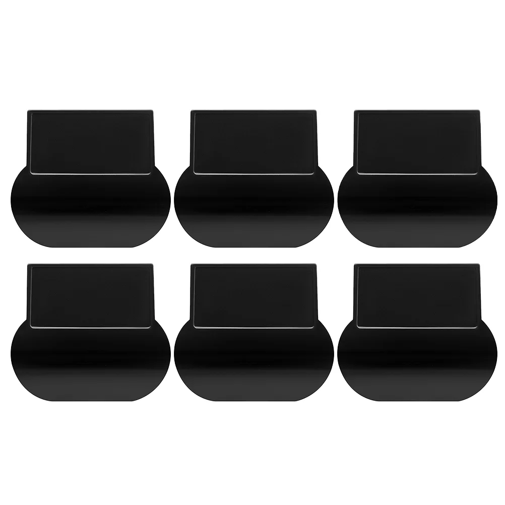 

6 Pcs Toilet Cover Covers Lid Lifter Seat Handles Accessory 7X6X02CM Supplies Creative Black Closestool