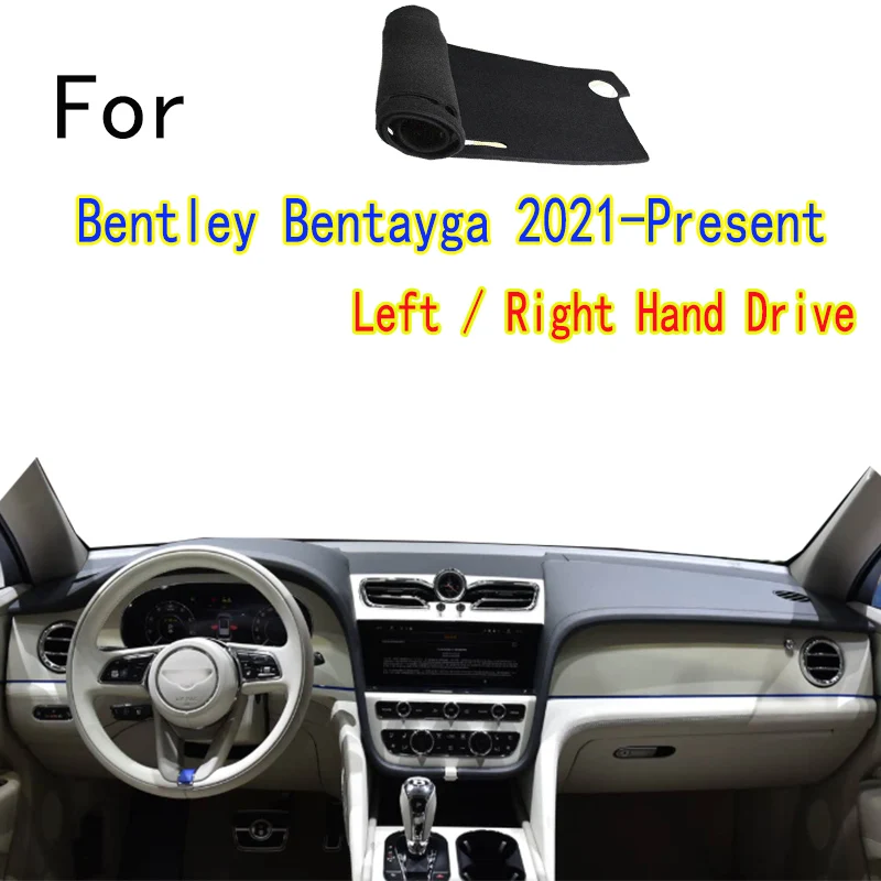 For Bentley Bentayga S EWB V8 Plug-In 2021-2025 Car Dashboard Mat Accsesories Anti-reflective Anti-slip Anti-dirty Pad
