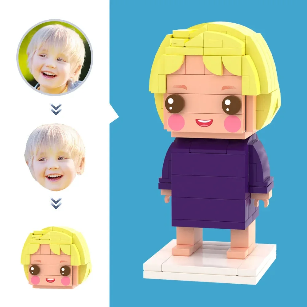 Personalized People Character Custom Character Brickfigures, Small Particle Ornament, Exquisite Memorial Decor For Carnival.