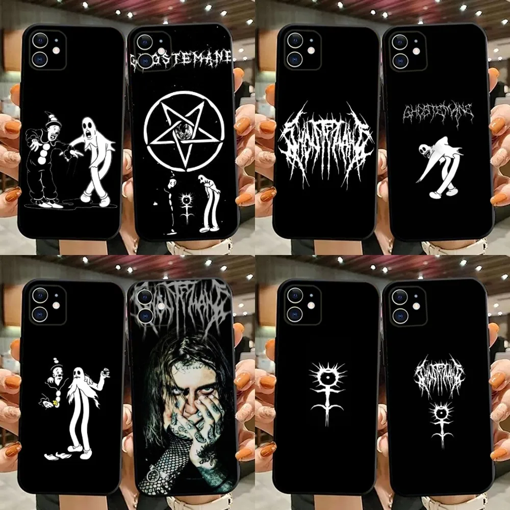 

Rapper G-Ghostemane Phone Case For iPhone 15,14,13,12,11,Plus,Pro Max,XS,X,XR,SE,Mini,8,7 Soft Silicone Black Cover