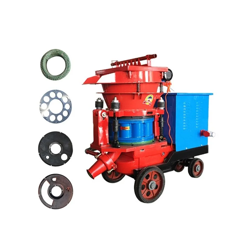 YUGONG Shotcrete Machine For Miniature Pile 7m3 Capacity Dry Type 7 Cubic Meters/h Concrete Pump