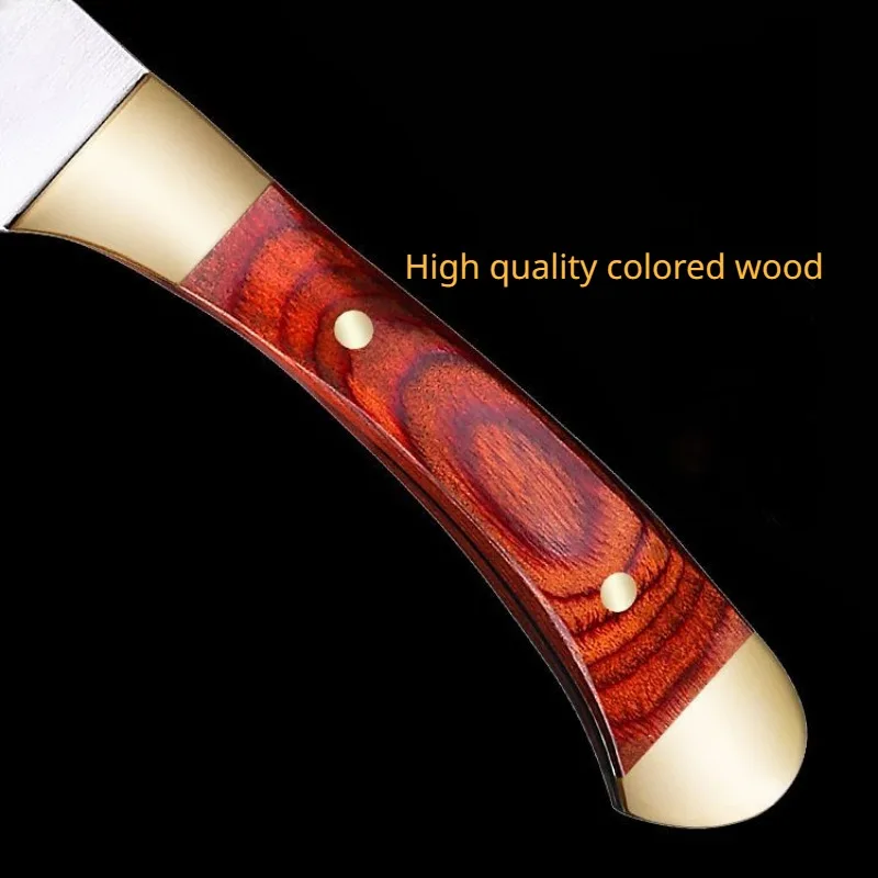 1 piece brass solid wood kitchen knife western knife fruit knife steak knife multi-purpose knife picnic camping