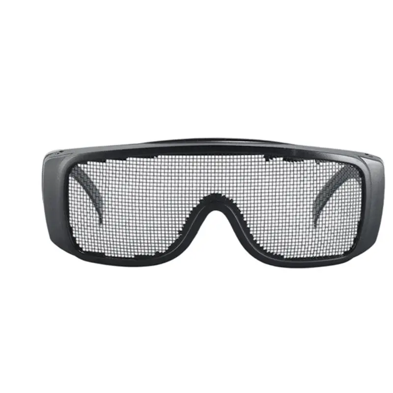 Wire Mesh Safety Goggles Impact Resistant Eye Protectors Versatile Portable Steel Wire Mesh Lens-Y41A