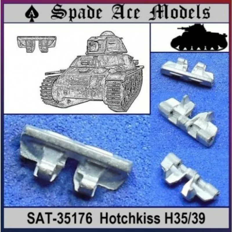 

Spade Ace Models SAT-35176 1/35 Scale Hotchkiss H35/39 Metal Tracks