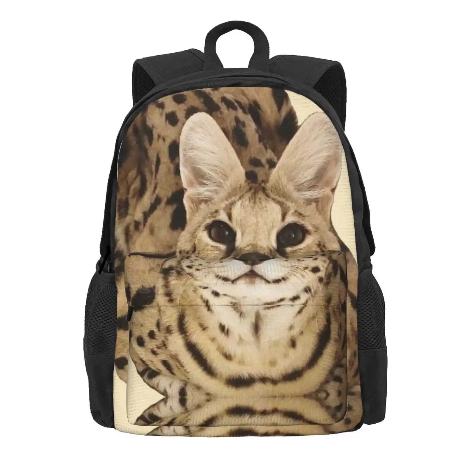 Sogga Sitting Hot Sale Schoolbag Backpack Fashion Bags Floppa Sogga Serval Big Cat Meme Cute Hecker Beluga Adorable Funny