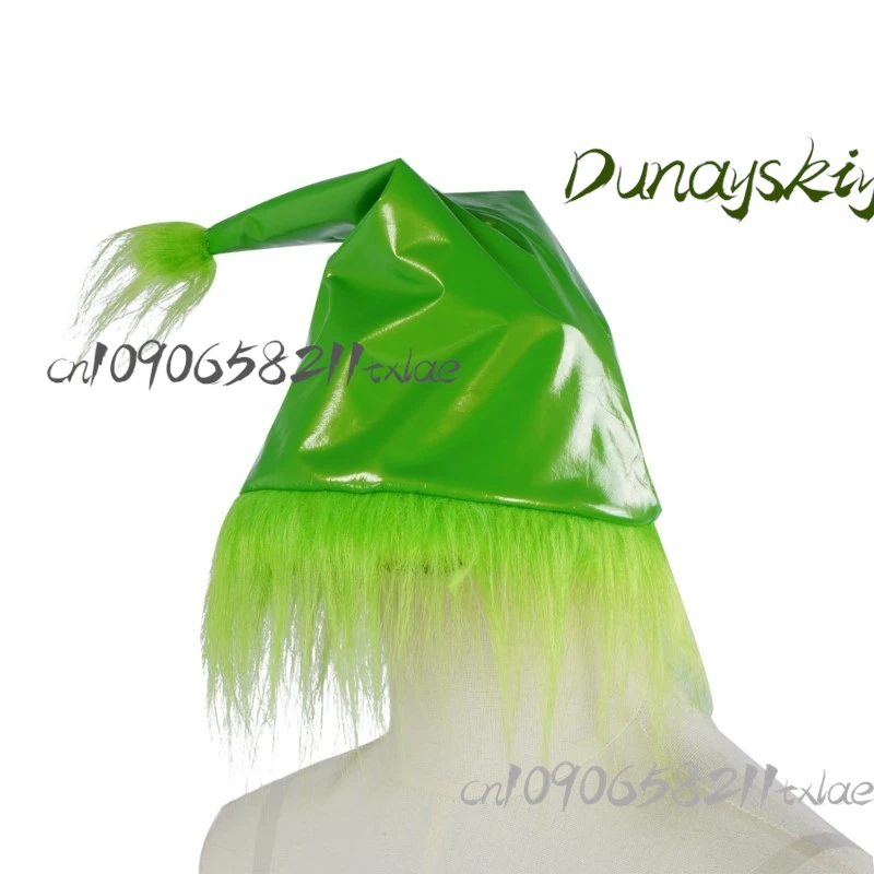 زي الوحش الفرو الأخضر للهالوين بدلة شخصية لحفلة عيد الميلاد للبالغين زي تنكري مضحك وحش رعب