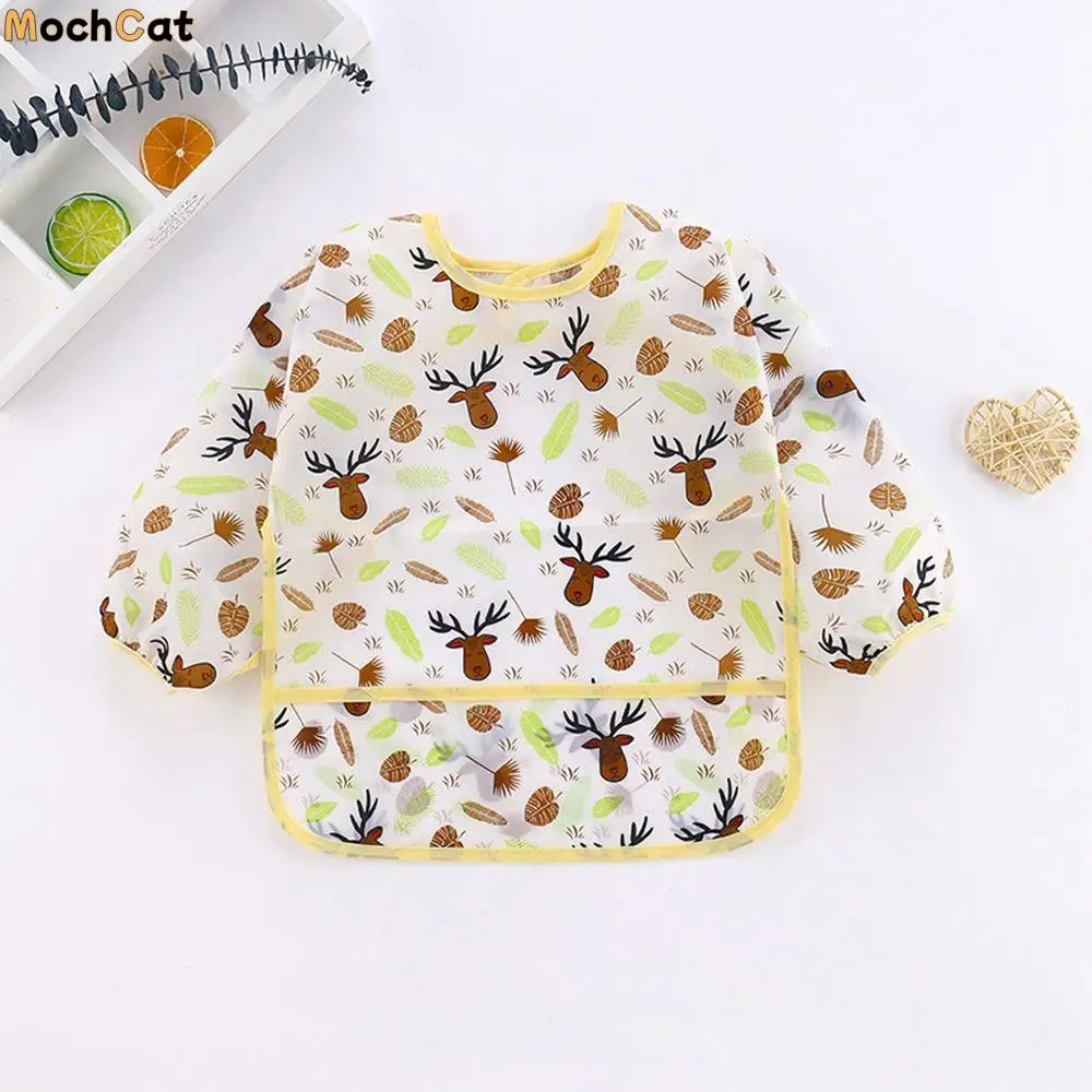 

Learning School Waterproof Paint DIY Baking Tool Craft Cartoon Drawing Children Smock Painting Apron Art Accessory Kids Bib