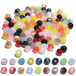 8mm 50pcs Glitter Tiger Eye Round Acrylic Resin Beads Charm Loose Spacer Beads for Handmade DIY Jewelry Making Bracelet