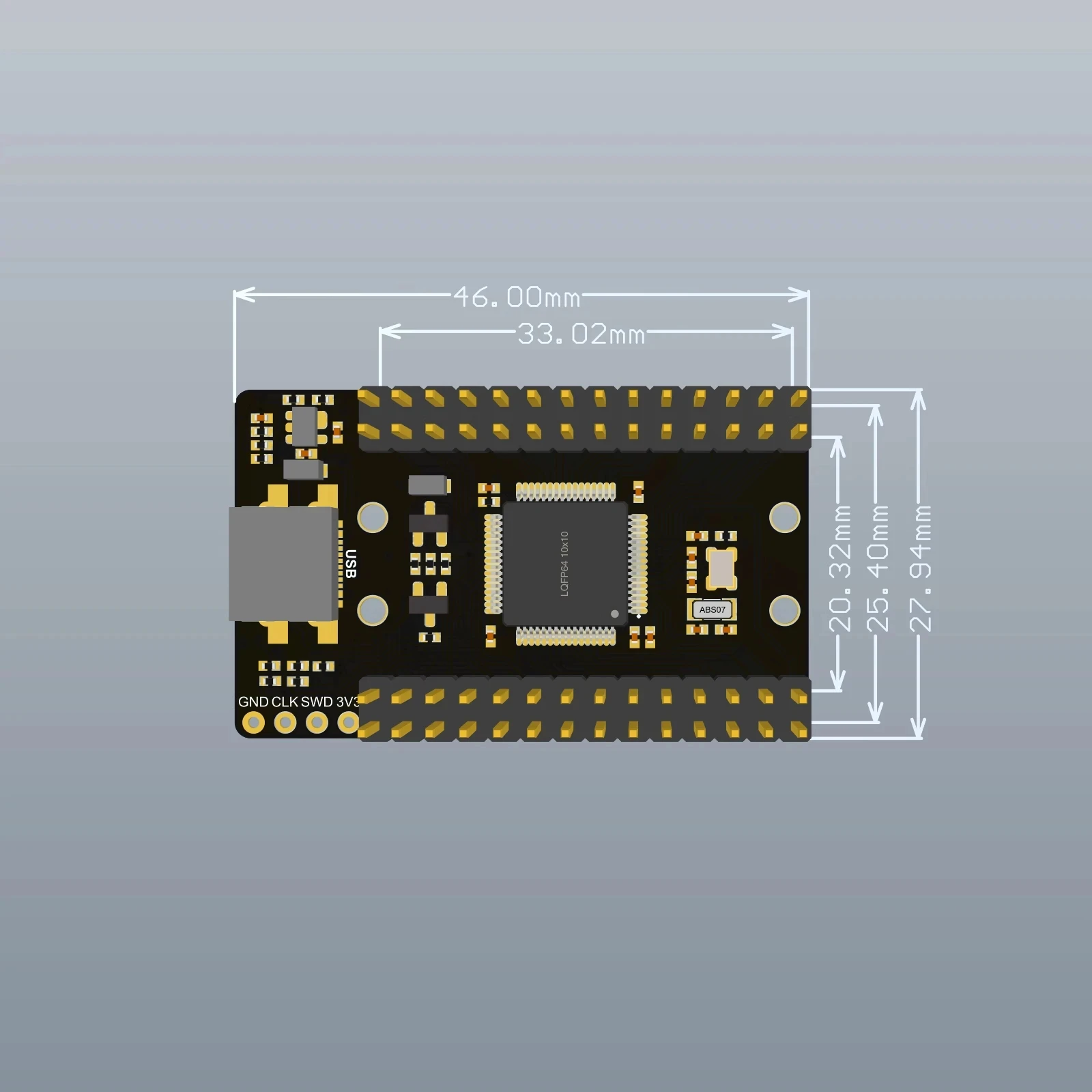 Stm32f103rct6 Mini-Mikrocontroller-Entwicklungs karte mit Bildschirm-und Flash-Minimal system platine