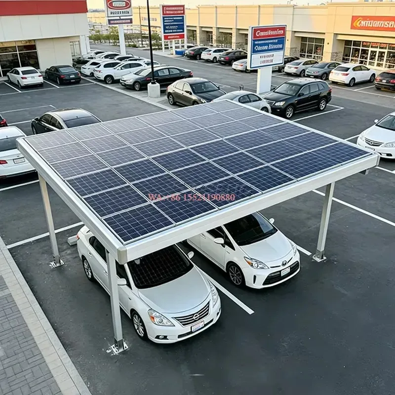 wmwmnu European Stock Fast Installation 10kw Solar Carport Waterproof PV Panels Parking Racking Structure for Solar Aluminum