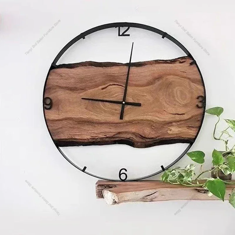 Nordic Vintage Wall Clocks Art Mural Electronic Bedroom Decoration Wall Clocks Living Room Silent Home Decor Reloj Pared LLWC