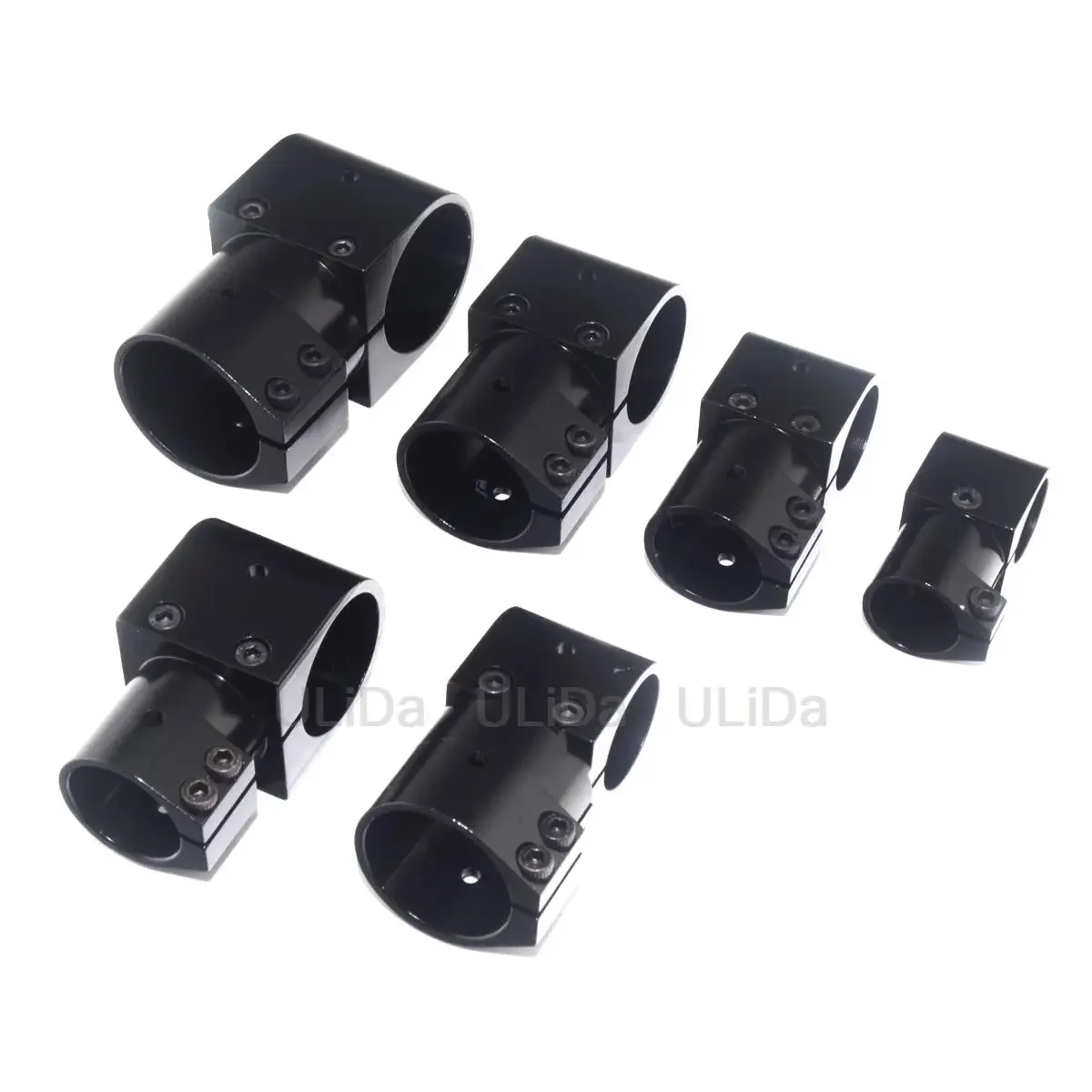 16/20/25/30/40mm Aluminum Tee Joint Carbon Fiber Tube Clip Connection Clamp Pipe Fixed for RC UAV Drone Landing Gear Quadcopter