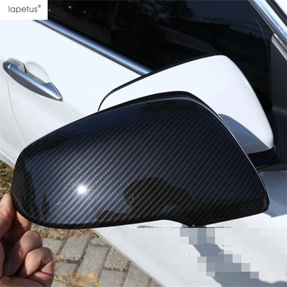 

Rearview Mirror Cap Shell Protection Decoration Cover Trim Carbon Fiber Accessories For BMW X1 F48 2016 2017 2018 2019 2020 2021