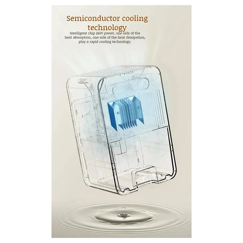 A74E-Air Dryer For Home Bedroom Office Kitchen Deodorizer Portable Mute Air Dehumidifier Moisture Absorber Machine