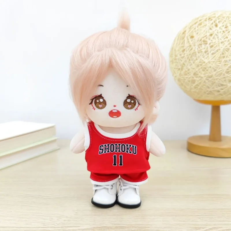 Anime Slam Dunk Sakuragi Hanamichi Rukawa Kaede Costume For 20cm Plush Doll Clothing Clothes Cute Lovely Cosplay Gift