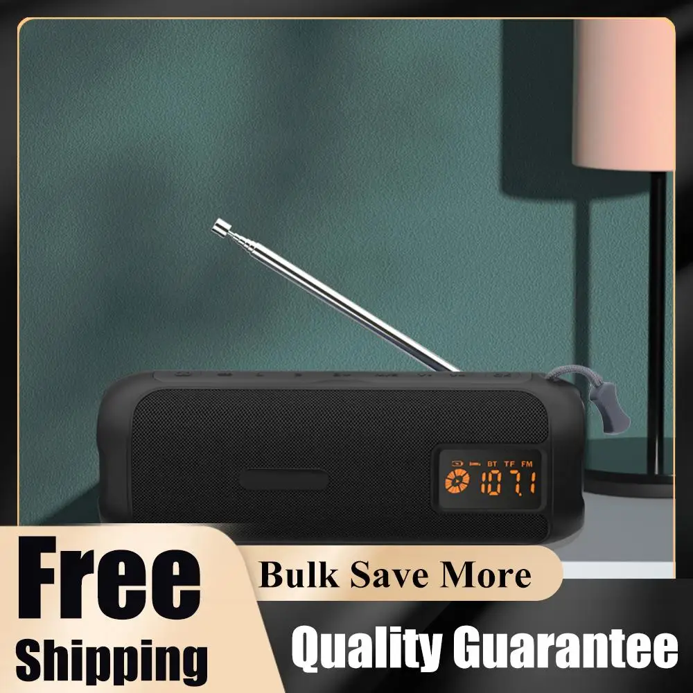 

Wireless BT Speaker Portable Radio Support TF Card Rechargeable Radio for Home Kitchen Outdoor