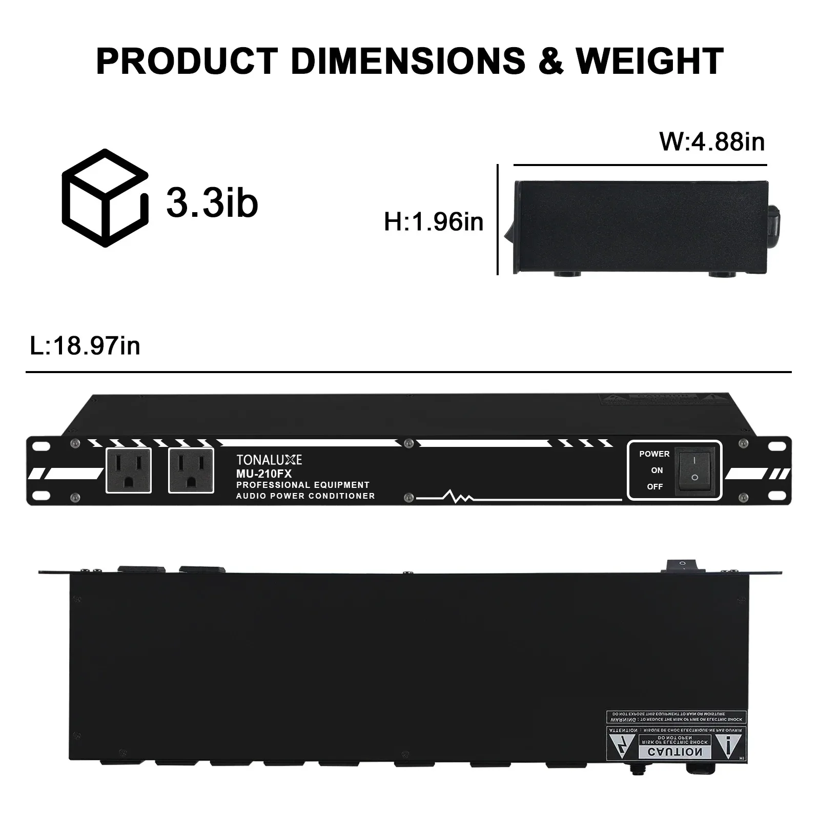 Fuluode 10-Channel Audio Power Sequencer 10-Outlet Power Distributor 8×2 Dual-Channel High-Power Equipment Power Controller view 5