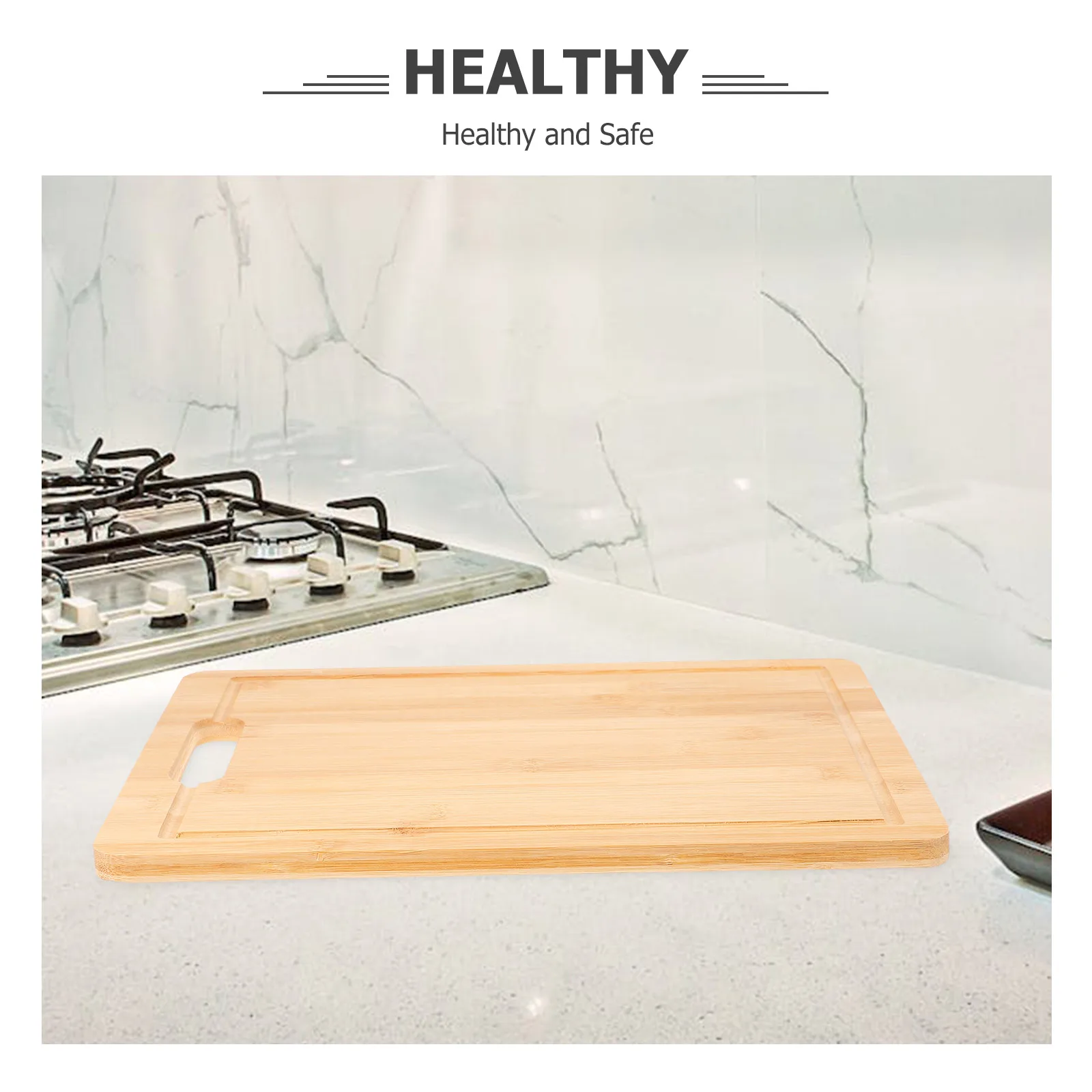 

Bamboo Cutting Board Fruit Vegetable Meat Chopping Board Kitchen Gadgets Reusable Dishwasher Safe Hanging Design Sturdy
