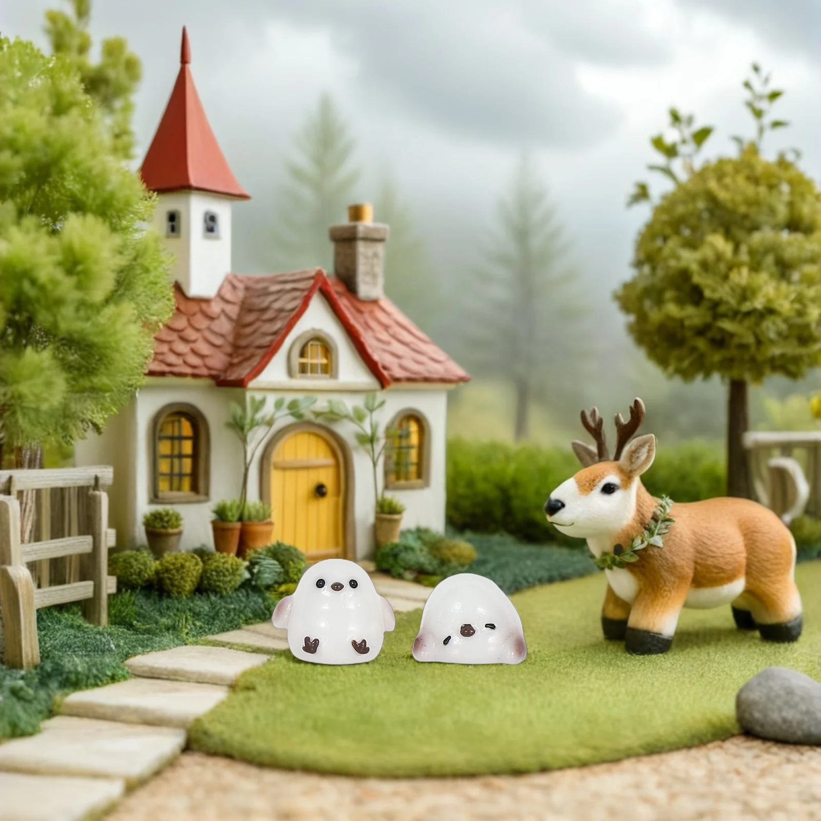 

12 Pcs Micro Landscape Decoration Mini Ornaments Cute Bird Decorations Garden Figurines Office
