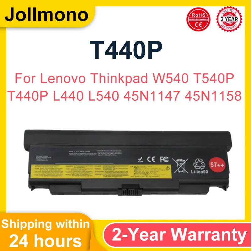 45N1152 45N1153 57++ Laptop Battery For Lenovo Thinkpad W540 T540P T440P L440 L540 Series 45N1146 45N1147 45N1158 11.1V 8960Mah