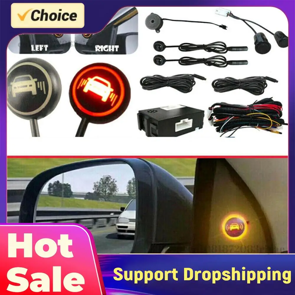 

Car Blind Spot Detection IP67 Waterproof Blind Spot Monitoring System Assist Lane Changing Radar Detection Set Radar Monitor Kit