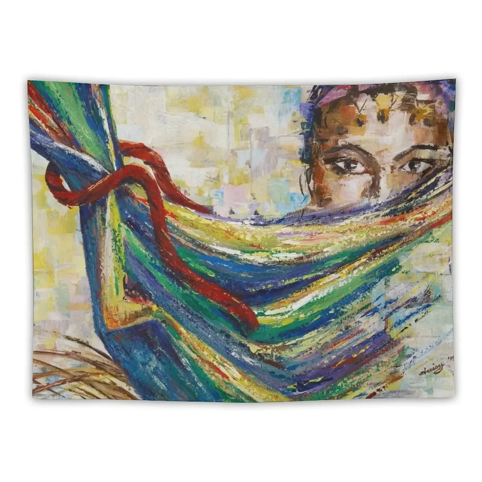 

Rahab's Thread of Redemption by Daisy Tapestry Wall Art Decoration Home Room Decor Aesthetic Bedroom Decoration Tapestry