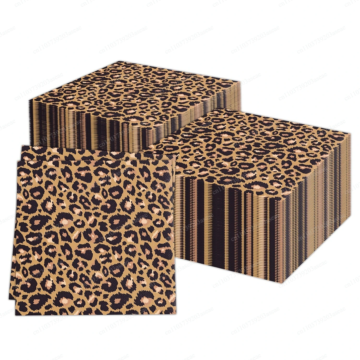 Disposable leopard print 33 * 33 paper towels Printed paper towels Decorative supplies Napkin special-shaped paper towels