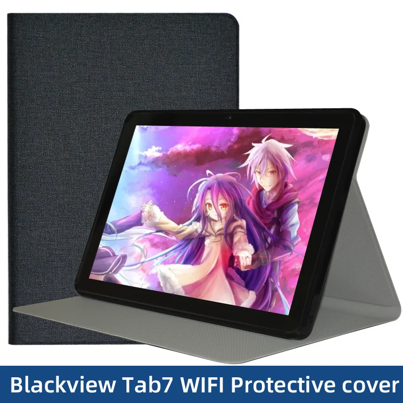 Folio Book Cover For Blackview Tab 7 Wifi Case 10.1 Inch Tablet Folding Stand Funda For Blackview Tab7 WiFi Soft TPU Back Shell