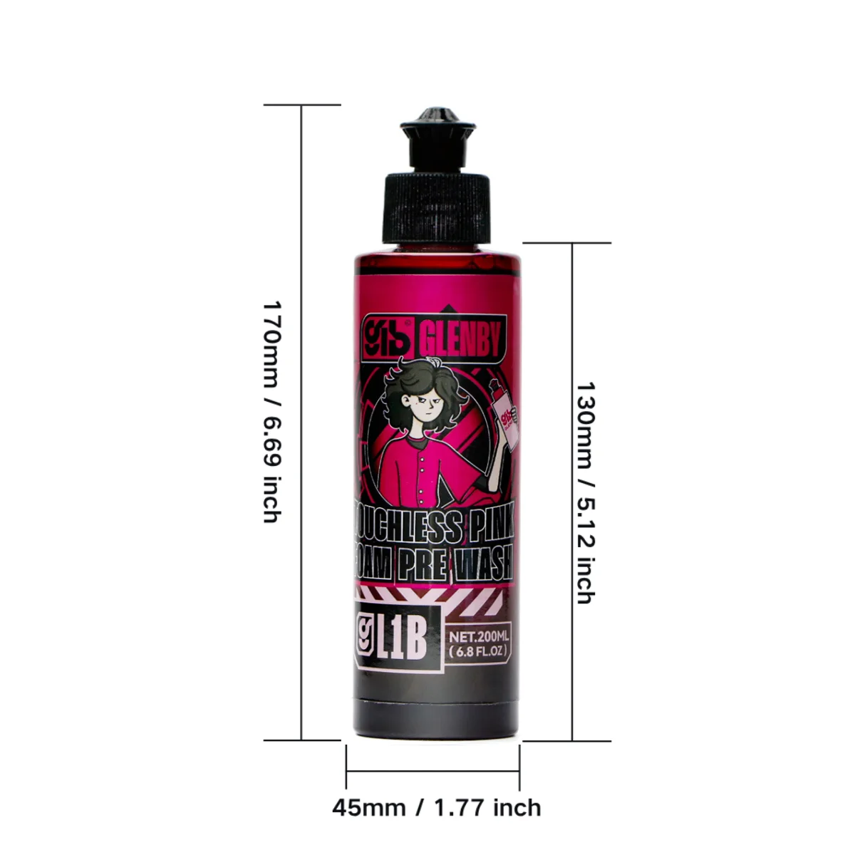 GLenby Pink Magic High Concentration Foam Car Wash Shampoo Auto Detailing Accessory Super Cleaner for Vehicle Exterior